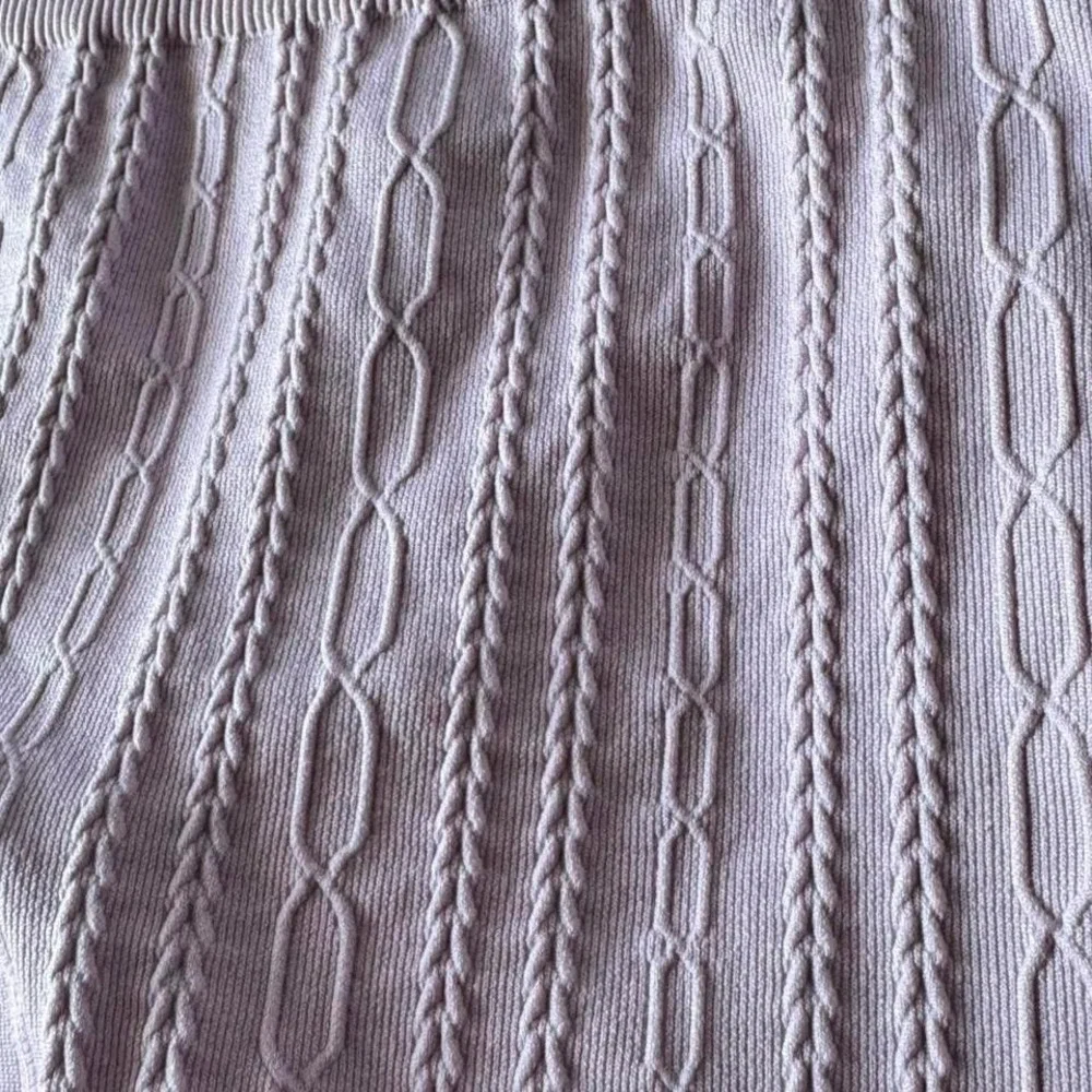 Alo Cable Knit Hot Short in Sugarplum Pink Size XS